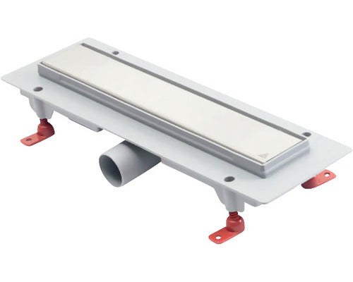 Rigola de Dus MCH Klassic Floor cu Gratar Reversibil, Inox Lucios 350 mm