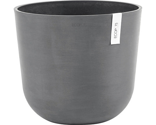 Ghiveci Ecopots Oslo Plastic Ø 35 Cm H 30, 5 Cm Gri