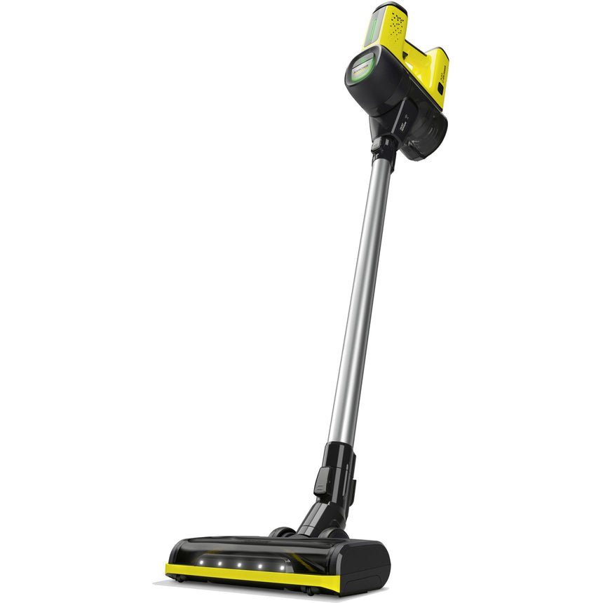 Aspirator vertical Karcher VC 7 Cordless YourMax, 1.198-700.0, 350 W, 2 trepte de viteza, 25,2 V, 2,5 Ah, 800 ml, autonomie 60 min (max), filtru HEPA 12, functie Boost, senzor de praf, Alb/Negru
