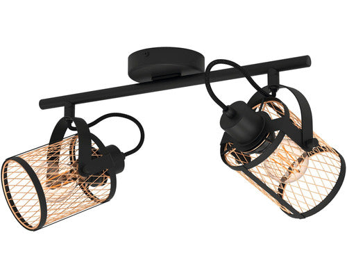 Sina Spoturi Dellow E27 Max. 2x40w, Negru/alama