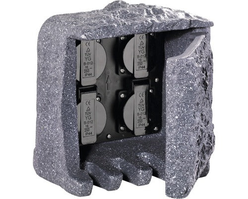 Distribuitor Electric Trio 4 Prize Cablu 5m 3600w Ip44, Tip Piatra