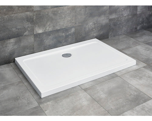 Cadita De Dus Dreptunghiulara Radaway Doros D 100x120x5 Cm Acril Alb Sdrd1210-01