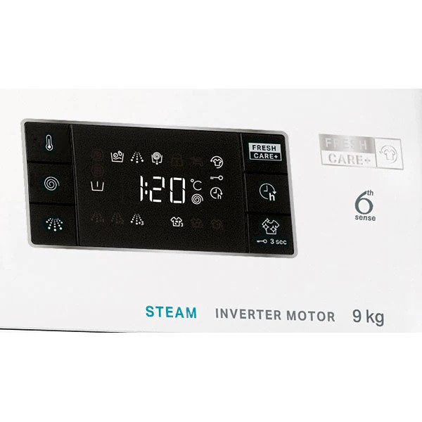 Masina de spalat rufe Whirlpool FreshCare+ FFB9458WVEE, 9 kg, 1400 RPM, Clasa B, Steam Refresh, Tehnologia al-6lea Simt, Motor Inverter, Alb