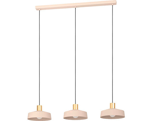 Lustra Valdiola E27 Max. 3x40w, Auriu/nuanta Nisip