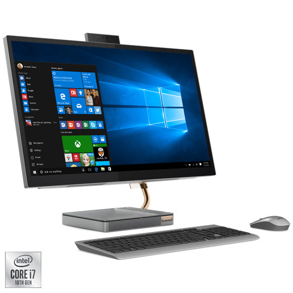 Sistem All-in-One Lenovo IdeaCentre 5 27IMB05 cu procesor Intel® Core™ i7-10700T pana la 4.50 GHz, Comet Lake, 27", QHD, IPS, 16GB DDR4, 1TB HDD + 512GB SSD, Intel UHD Graphics 630, Windows 10 Home