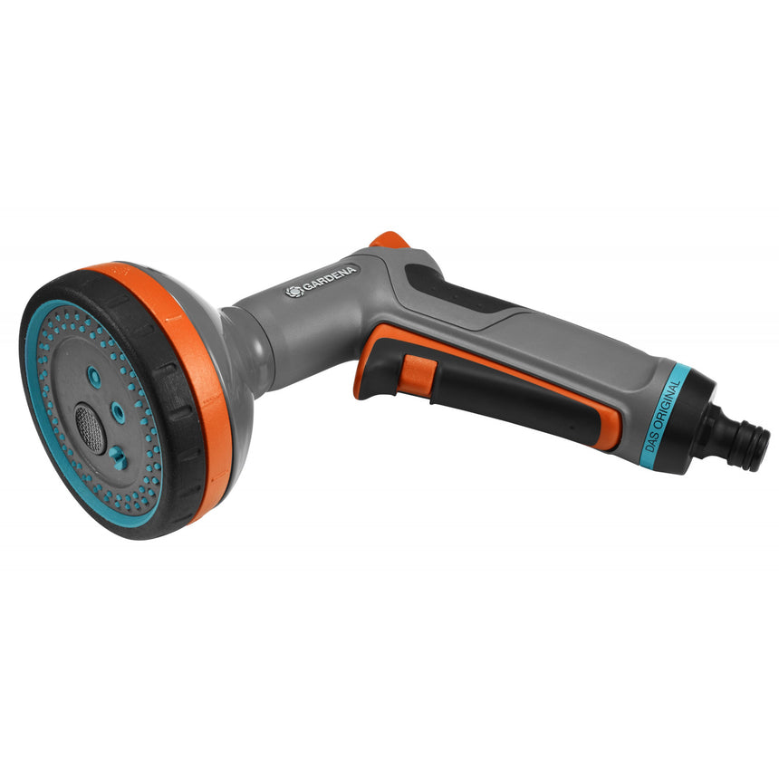 Pistol de stropit gradina, Gardena, Multifunctional, Portocaliu/Gri