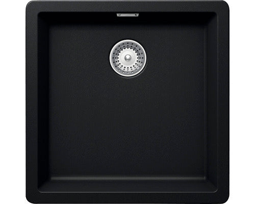 Chiuveta Bucatarie Cu O Cuva Schock Greenwich N-100 45,6x45,6 Cm, Fara Picurator, Montare Pe/sub Blat, Cristadur Puro