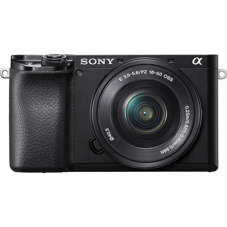 Aparat foto Mirrorless Sony Alpha A6100, 24.2MP, 4K, Negru + Obiectiv 16-50mm