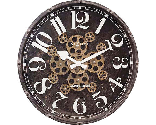 Ceas Perete Nextime Henry Negru Ø 50 Cm