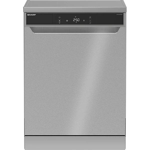 Masina de spalat vase SHARP QW-NA34F42DI-EU, 15 seturi, 8 programe, 60 cm, Clasa D, Inox