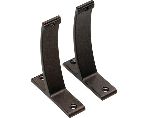Set 2 Console Perete Simple 10 Cm, Negru