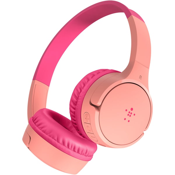 Casti pentru copii, Belkin, SOUNDFORM, Mini, Wireless, On-Ear, Roz