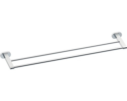 Suport prosop baie Ravak Chrome, tip bara, cu 2 brate, 65 cm, crom lucios