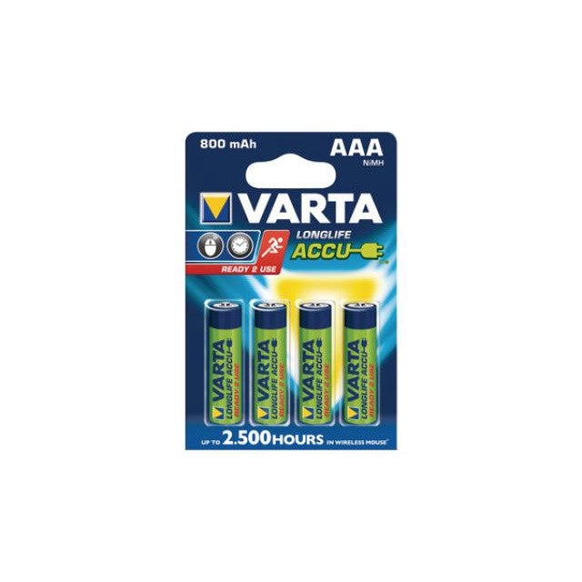 Set 4 Baterii Reincarcabile Varta 56703B AAA, 1.2V