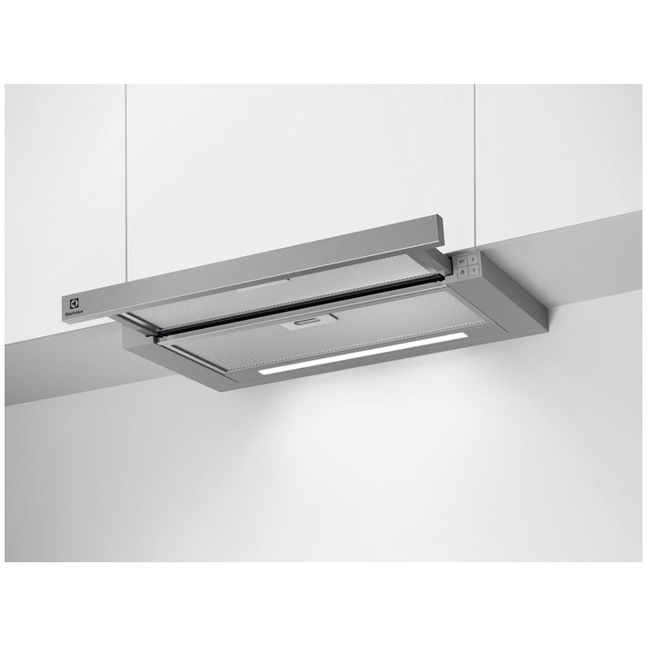 Hota telescopica incorporabila Electrolux LFP416X, Putere de absorbtie 440 mc/h, 1 motor, 60 cm, Inox