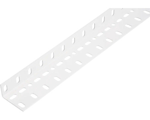 Cornier Metalic Perforat Alberts Conceptor 60x35x1, 5 Mm, Lungime 2m, Alb