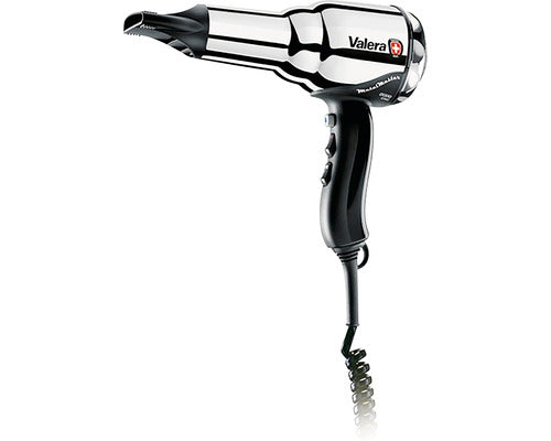 Uscator de par Valera Swiss Metal Master 584.02/I, 2000 W, Ionizare, 3 Trepte temperatura, 2 Viteze, Concentrator, Cromat, Negru/Argintiu