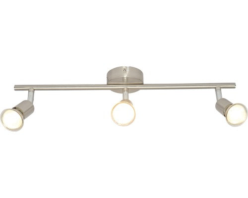 Sina Spoturi Gu10 3x3w, Becuri Led Incluse, Nichel Mat