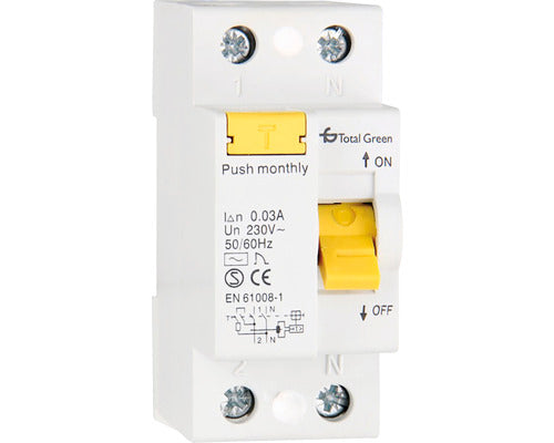 Intreruptor Automat Cu Protectie Diferentiala Total Green Rcbo 1p+n 6a 6ka/30ma, Curba C