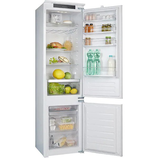 Combina frigorifica incorporabila Franke FCB 360 V NE E, 307 l, Direct Cooling, Clasa E, Comanda Electronica cu Display, Usi reversibile, H 193.5 cm
