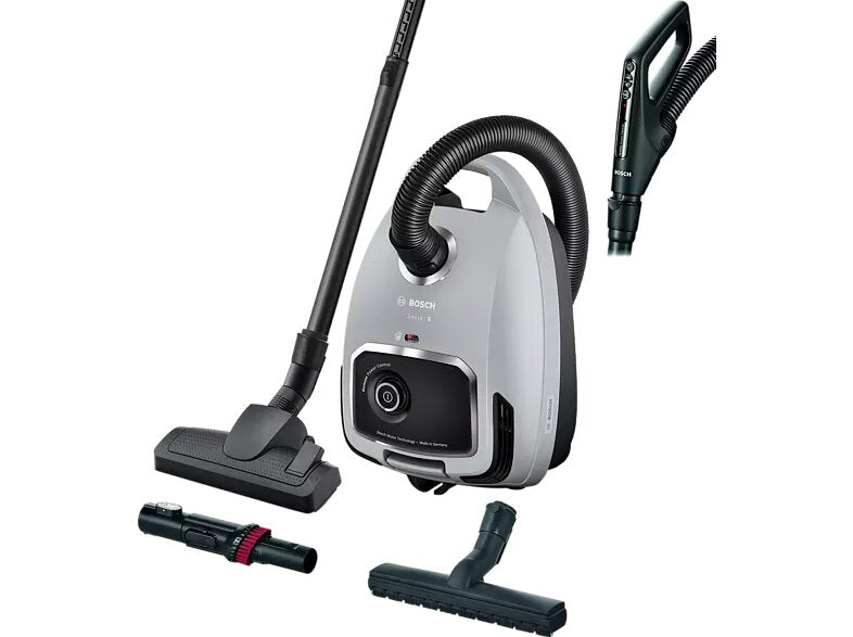 Aspirator cu sac Bosch Serie 6 BGB6X330, capacitate sac 4 L, sistem Remote Power Control, 600 W, fabricat in Germania, Grafit
