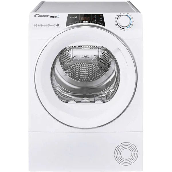 Uscator de rufe CANDY Rapido ROE H9A3SEX-S, Pompa de caldura, 9 kg, 14 programe, Clasa A+++, Alb
