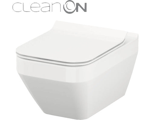 Set WC Suspendat Cersanit Moduo, Evacuare Orizontala, cu Capac WC