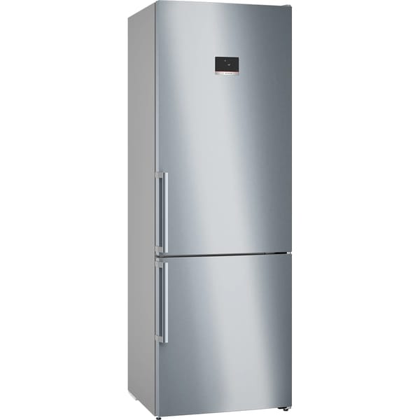 BOSCH KGN49AIBT Frigider combinat, No Frost, 440 l, H: 203 cm, Display LED TouchControl pe usa, VitaFresh XXL, clasa energetica B, Argintiu