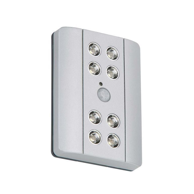 Aplica LED Briloner, cu senzor de miscare/lumina, 8xLED/0,08W, 5 lm, lumina rece (6000K), IP20