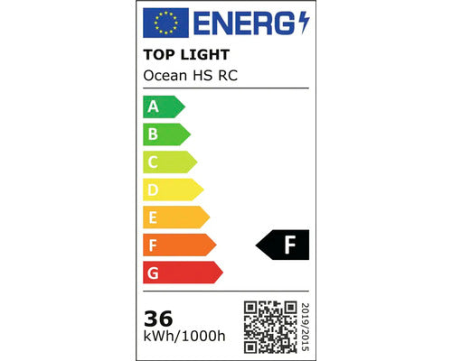 Plafoniera Cu Led Integrat Ocean Hs Rc 36w 3600 Lumeni Ø40 Cm Lumina Alba 3000-6500k, Incl. Telecomanda, Alb