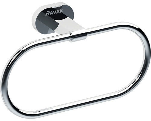 Suport prosop baie Ravak Chrome, oval, crom lucios, 21cm