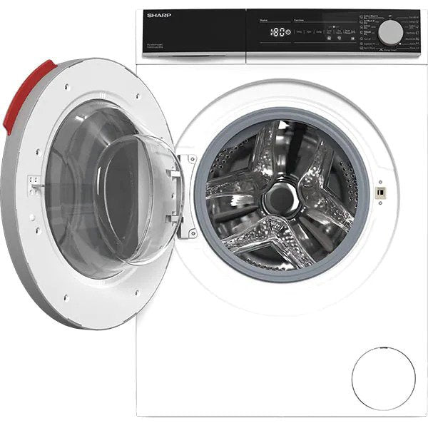 Masina de spalat rufe frontala cu uscator SHARP ES-NDH9144WD-EE, 9/6 kg, 1400rpm, Clasa D, Alb