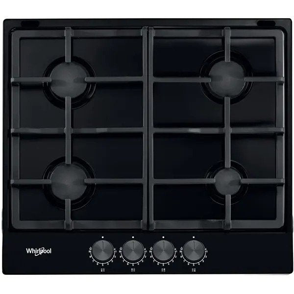 Plita Incorporabila WHIRLPOOL TGML 660 NB, Gaz, 4 arzatoare, Negru