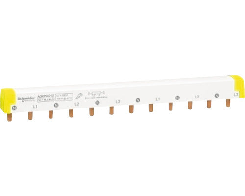 Bara Busbar Tip Pieptene Schneider Acti9 3p+n 100a 12x, Pentru Tablouri Electrice, Marcaj N/l1/n/l2/n/l3
