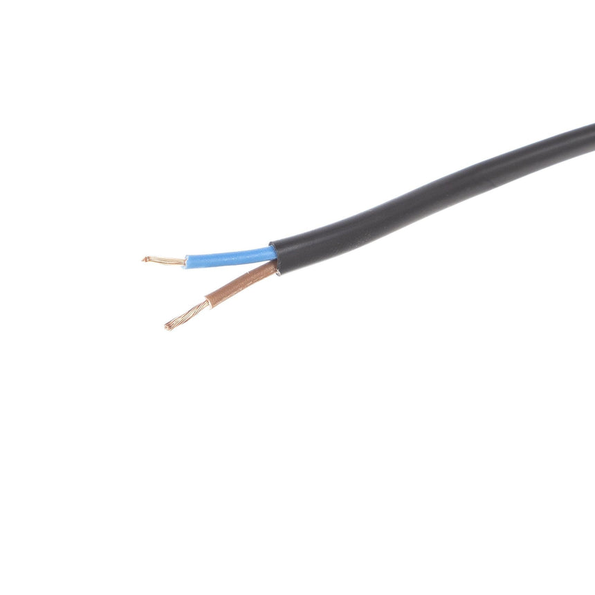 Cablu electric MYYUP, H03 VVH2-F, 2 x 0.75 mm², 100 m negru