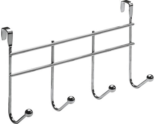 Cuier Pentru Usa Cu 4 Carlige Hettich Budget 290x165x95 Mm, Otel Cromat