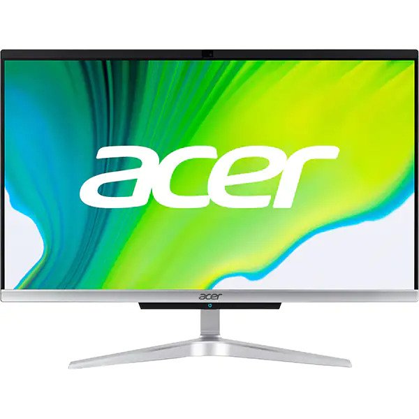 Sistem PC All in One ACER Aspire C22-963, Intel Core i3-1005G1 pana la 3.4GHz, 21.5" Full HD, 4GB, SSD 256GB, Intel UHD Graphics, Endless OS, Argintiu-Negru
