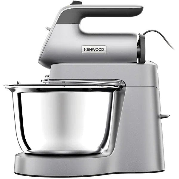 Mixer cu bol KENWOOD HMP54.000SI CHEFETTE, 650 W, bol inox 3.5 l, 5 accesorii, viteza variabila + Puls, argintiu