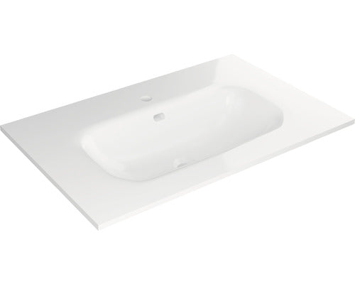 Lavoar ceramica Jungborn Sedici 81 cm alb lucios