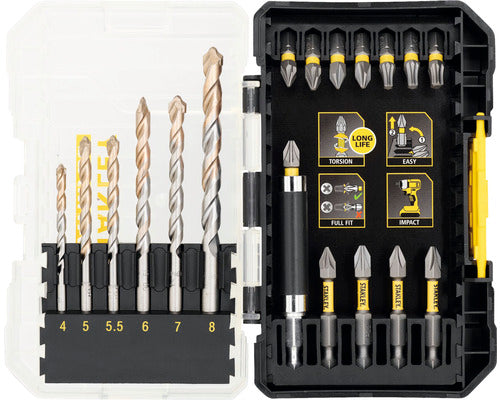 Set Biti Stanley Sta88552 19 Bucati, Incl. Adaptor Magnetic Cu Ghidaj
