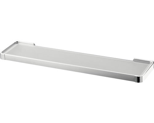 Etajera BISK Natura 47 cm sticla/cromat