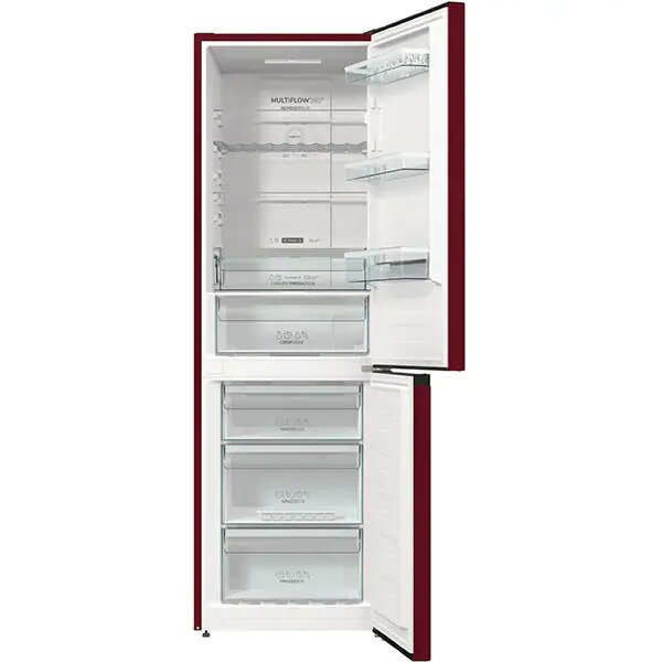 Frigider congelator Gorenje NRK6192AR4, 302 l, 185 cm, NoFrost, MultiFlow 360°, AdapTech, clasa energetica E, visiniu