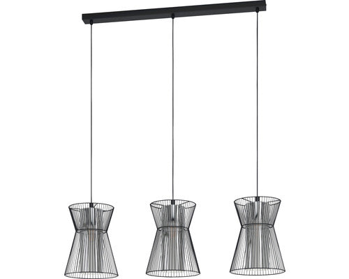 Lustra Maseta E27 Max. 3x40w, Negru/alb