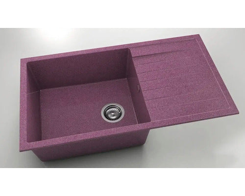 Chiuveta Bucatarie Granixit Cu O Cuva Fat Avangard 229 90x49 Cm, Cu Picurator, Reversibila, Violet