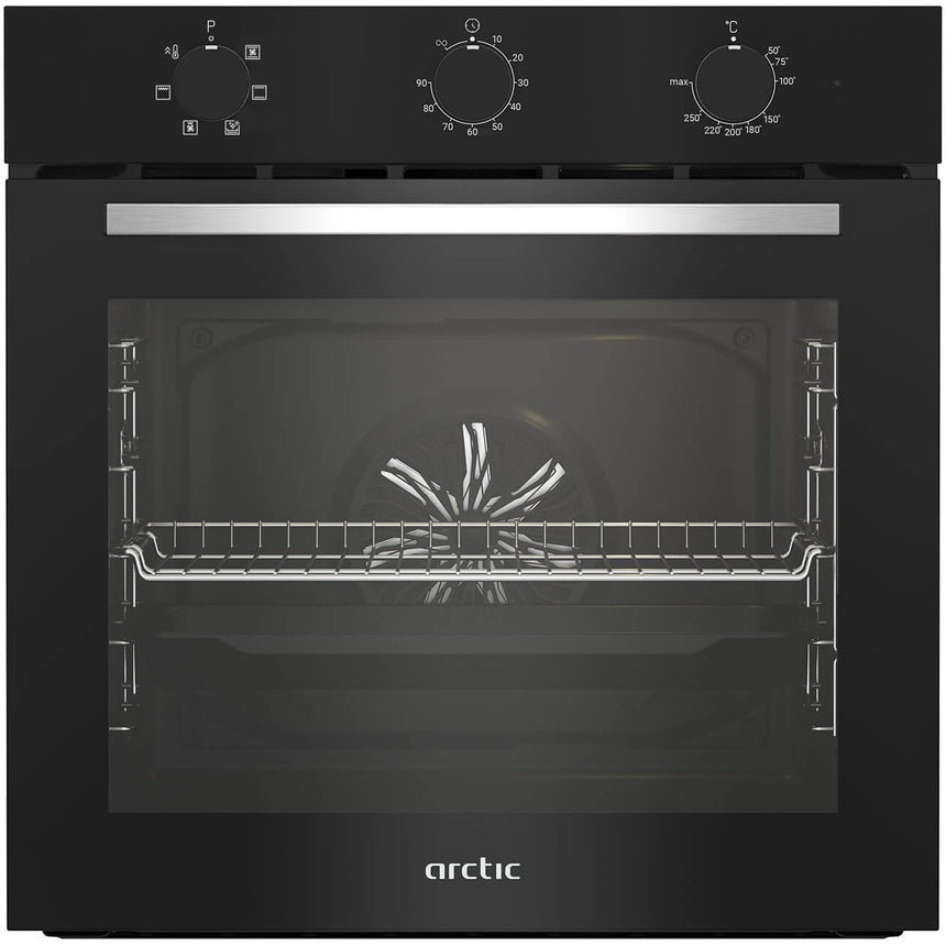 Cuptor incorporabil Arctic ARVIE1110BD, Electric, 71 l, Autocuratare Aqua Drop, Timer, Clasa A, Negru