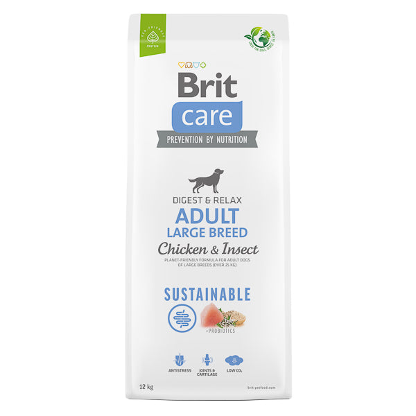 Hrana uscata pentru caini Brit Care Sustainable Adult Large Breed, 12 kg