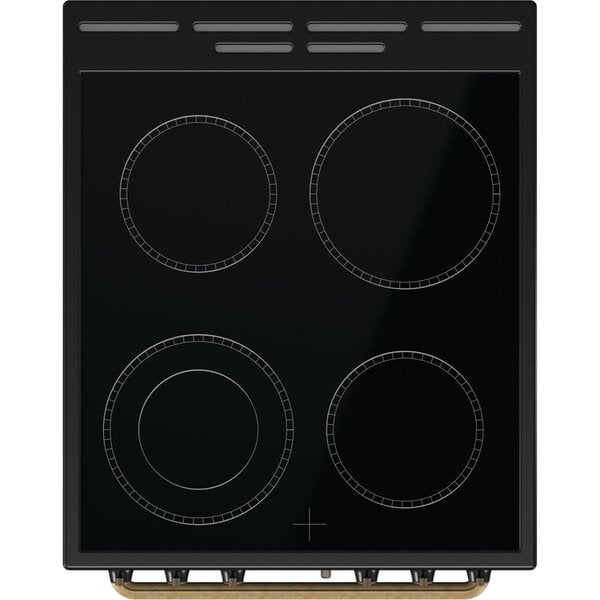 Aragaz GORENJE GECS5B70CLB, 4 arzatoare, Electric, L 50 cm, Grill, Negru