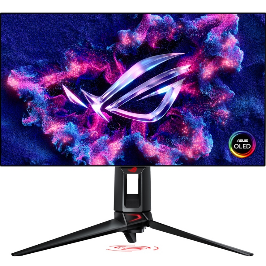 Monitor Gaming OLED ASUS ROG Swift 27" PG27AQDP, QHD (2560 x 1440), HDMI, DisplayPort, Pivot, 480 Hz, 0.03 ms (Negru)