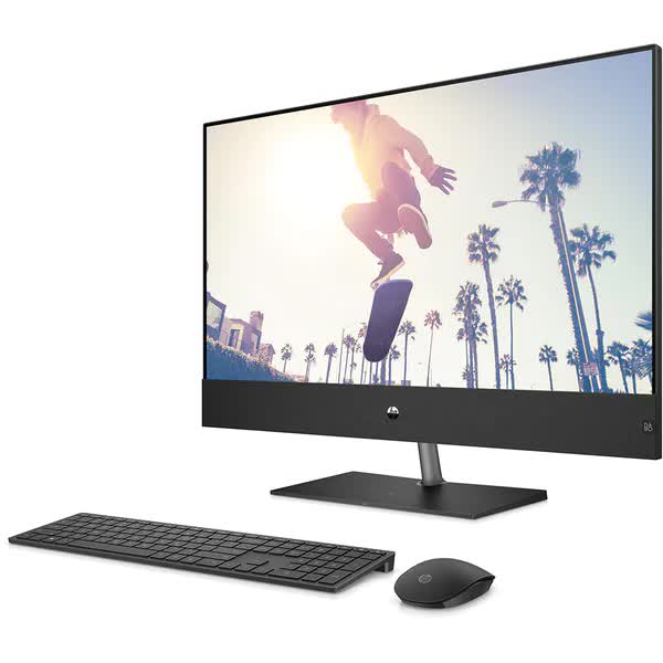 Sistem PC All in One HP Pavilion 32-b0008nq, Intel Core i5-12400T pana la 4.2GHz, 31.5" QHD, 8GB, SSD 512GB, Intel UHD Graphics 730, Free DOS, Negru