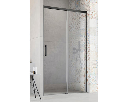 Usa Glisanta Pentru Nisa Radaway Idea Black DWJ Dreapta 140x200,5 cm, Sticla Transparenta, Profil Negru